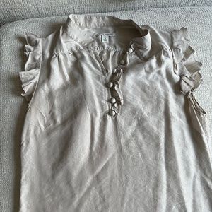 Women’s Silk Banana Republic Ruffle Sleeve Tank - size small